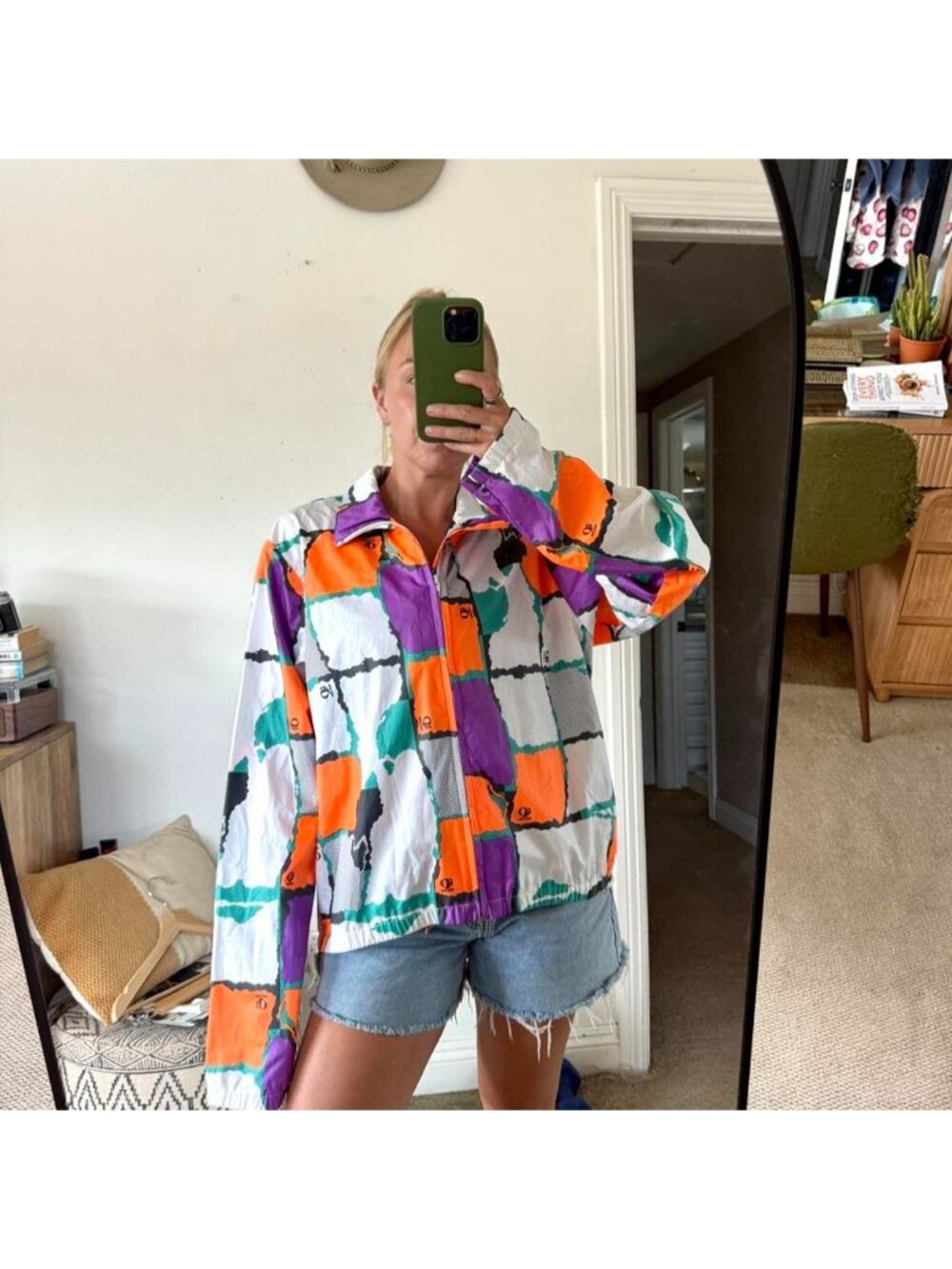 PEARLIZUMI CYCLE WINDBREAKER JACKET WOMENS LARGE MULTICOLOR